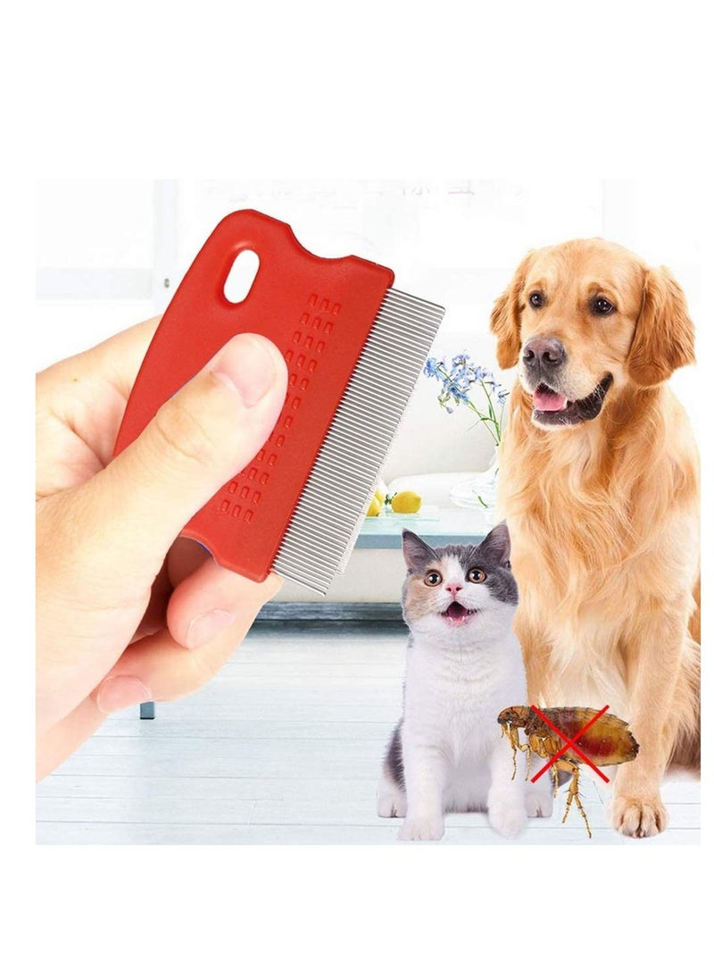 سيوسي مشط Soft Protection Salon Grooming Flea Comb ، متوسط ​​، 3 قطع برغوث قمل الحيوانات الأليفة ، مشط البراغيث أمشاط البقع المسيل للدموع للعناية بالحيوانات الأليفة وإزالتها  - Image 2
