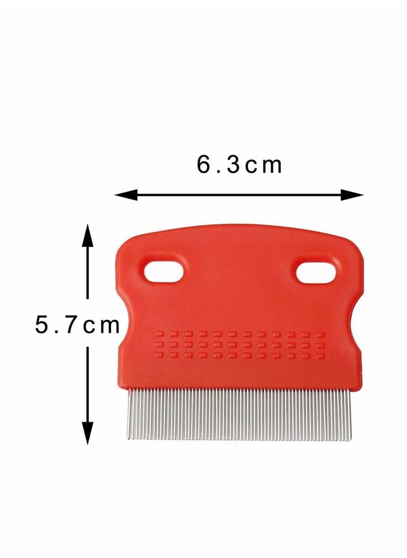 سيوسي مشط Soft Protection Salon Grooming Flea Comb ، متوسط ​​، 3 قطع برغوث قمل الحيوانات الأليفة ، مشط البراغيث أمشاط البقع المسيل للدموع للعناية بالحيوانات الأليفة وإزالتها  - Image 4
