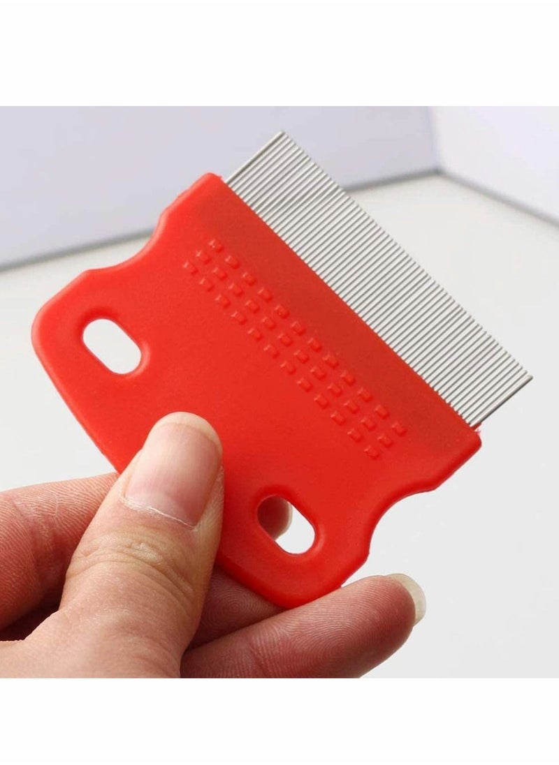 سيوسي مشط Soft Protection Salon Grooming Flea Comb ، متوسط ​​، 3 قطع برغوث قمل الحيوانات الأليفة ، مشط البراغيث أمشاط البقع المسيل للدموع للعناية بالحيوانات الأليفة وإزالتها  - Image 3