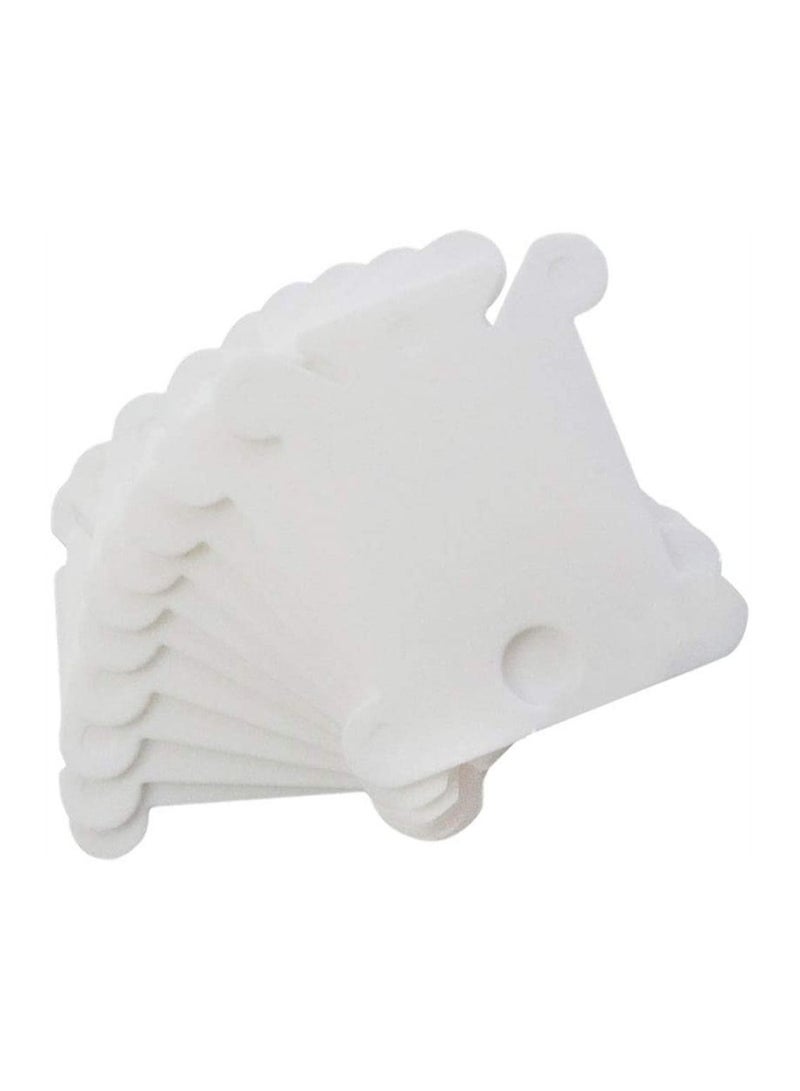 Excefore 120 Pcs Plastic Floss Bobbins For Cross Cotton Thread Craft DIY Sewing Storage Thread Organizer Holder Embroidery Thread Cards Cross Stitch Bobbin  - Image 2