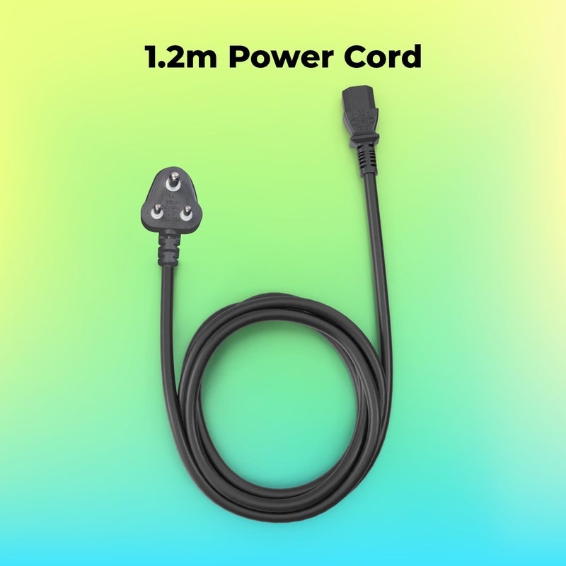 ZEBRONICS مزود الطاقة ZS500 500W مع مروحة RGB صامتة 120 مم، SATA x 3، 12V 28A (حد أقصى)، حماية من زيادة الجهد/الدوائر القصيرة - Image 4