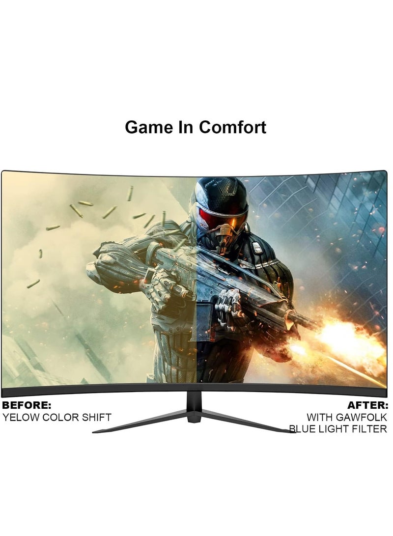 Ahuamty 27 inch Curved Gaming Monitor QHD 165hz Computer Monitors 2K(2560 * 1440)  1800R Display Screen Ultra-Thin Frameless 100% sRGB Suitable for games and office  - Image 3