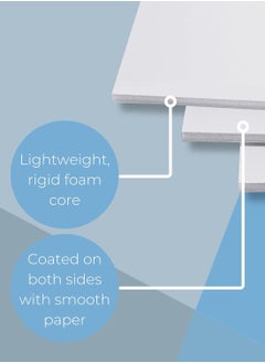 PARTNER 10-Piece A3 Size Foam Boards White 5mm Thickness  - Image 3