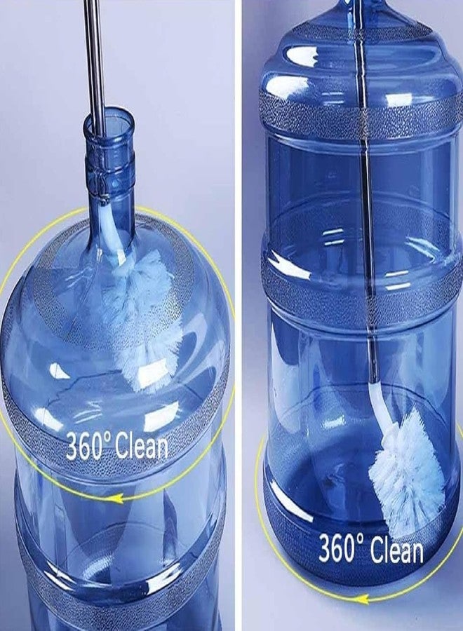 PUTHAK 1pc, Long-Handled 360° Rotating Water Bottle Cleaning Brush with 1pc Heavy-Duty Water Bottle Lifter Easy Carry Handle, Combo of 2 (Note: Bottle Not Included) - Image 3