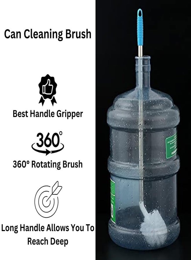 PUTHAK 1pc, Long-Handled 360° Rotating Water Bottle Cleaning Brush with 1pc Heavy-Duty Water Bottle Lifter Easy Carry Handle, Combo of 2 (Note: Bottle Not Included) - Image 4