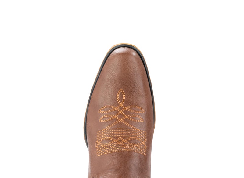 IUV Cowboy Boots For Women Western Boots Cowgirl Boots Pull On Pointy Toe Mid Calf Boots - Image 3
