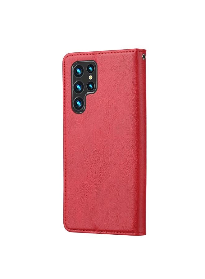 S-TOP Case For Samsung Galaxy S22 Ultra 5G Knead Skin Texture Leather Phone Case - Image 3