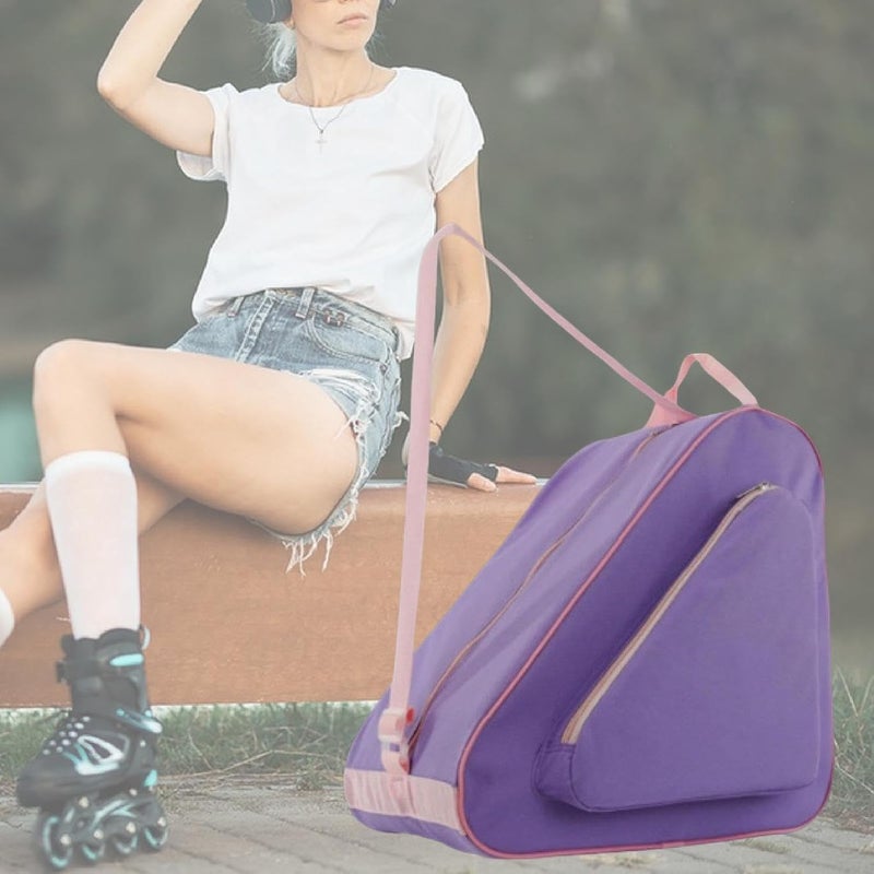Colaxi Skate Bag Figure Carrier with Handle Practical 40x40x26cm Women Men Kids Trendy Breathable Handbag Skating Shoes Carrying Bag - Image 4