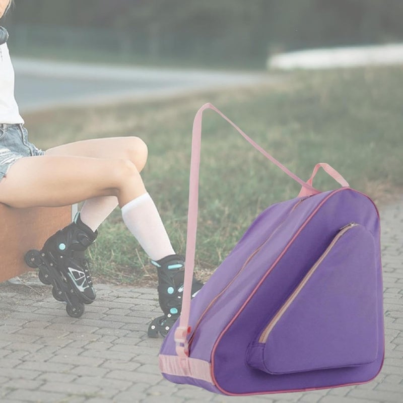 Colaxi Skate Bag Figure Carrier with Handle Practical 40x40x26cm Women Men Kids Trendy Breathable Handbag Skating Shoes Carrying Bag - Image 3