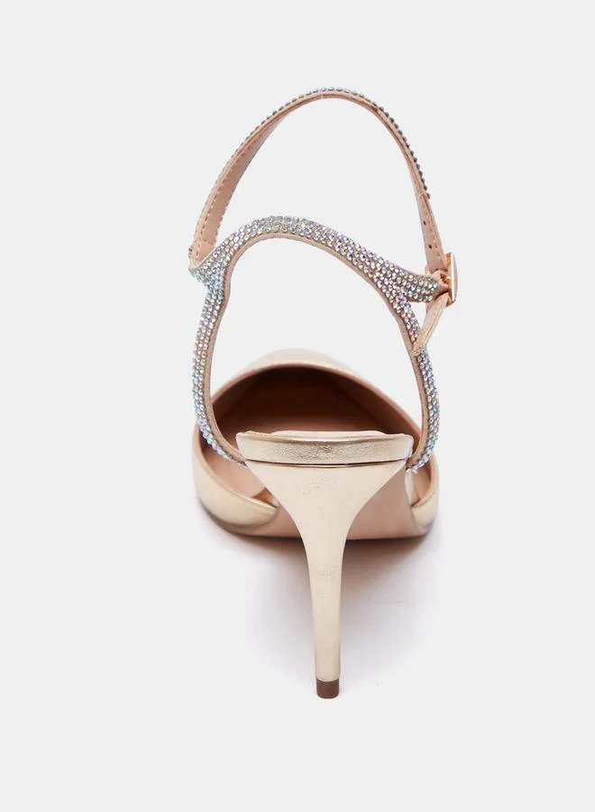 Celeste Women's Sandals with Stiletto Heels and Buckle Closure