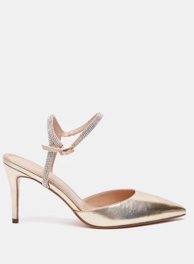 Celeste Women's Sandals with Stiletto Heels and Buckle Closure