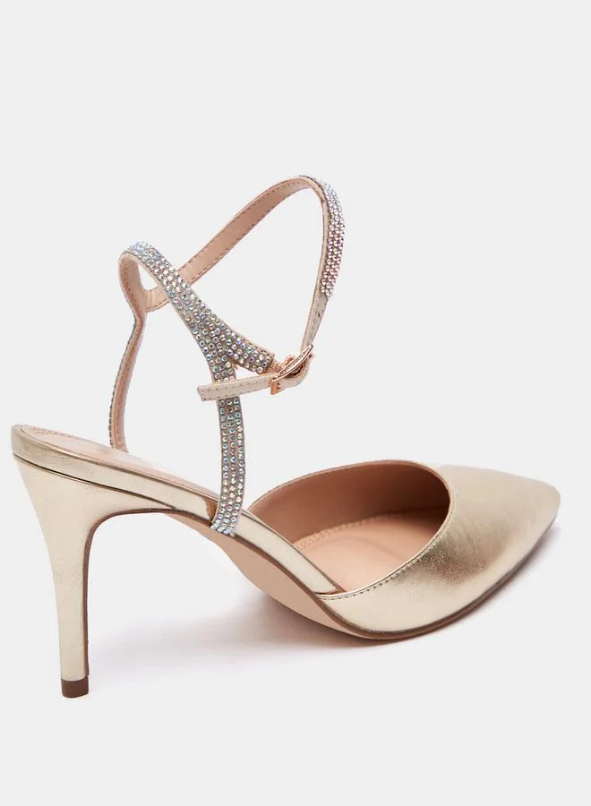 Celeste Women's Sandals with Stiletto Heels and Buckle Closure