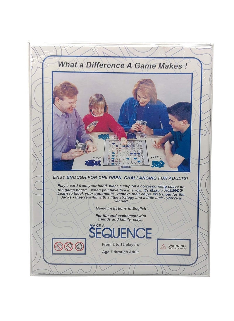 Generic - Sequence Board Games Create a Family Exciting Card Board Game | Strategy Games for Kids - Hard Board Game, Playing Cards, Family Game Suitable for Ages 7 and Up - Image 1