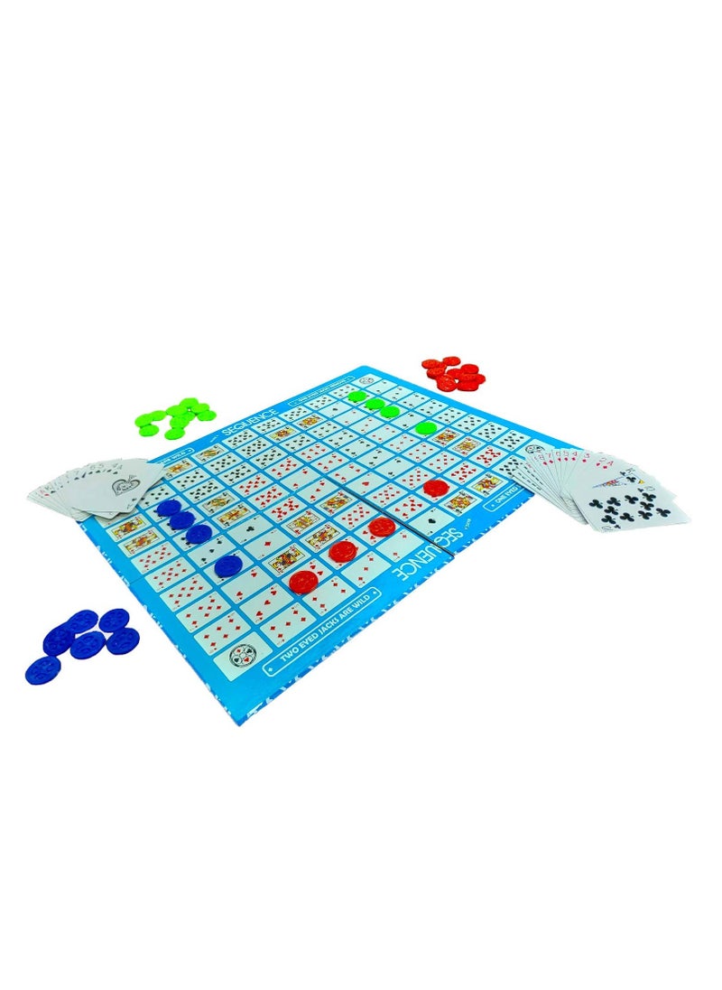 Generic - Sequence Board Games Create a Family Exciting Card Board Game | Strategy Games for Kids - Hard Board Game, Playing Cards, Family Game Suitable for Ages 7 and Up - Image 1