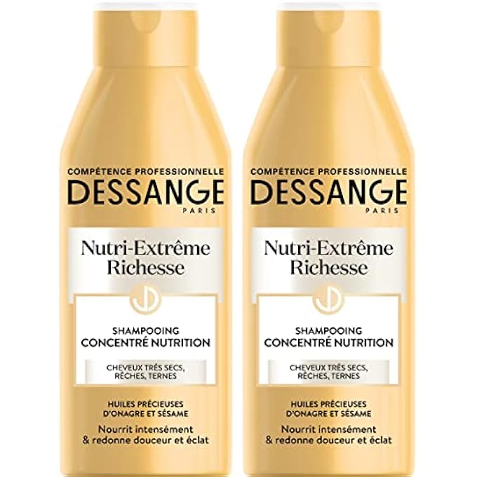 Dessange NUTRI-EXTRME RICHESSE SHAMPOO CONCENTRATE FOR SHER DRY OR MATTE HAIR 250ML (PACK OF 2) - Image 2