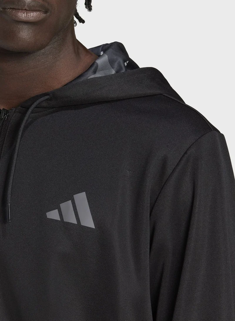 Adidas Train Essentials Seasonal Training Full-Zip Jacket