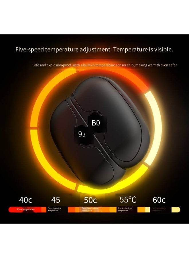 general Hand Warmer, 2 Pack Rechargeable Hand Warmers, Pocket Warmer, Electric Magnetic Hand Warmers with 5 Heat Levels, Portable USB Hand Warmer with Long-Lasting Heat, Heater Therapy, Idea Gifts for Winter - Image 5