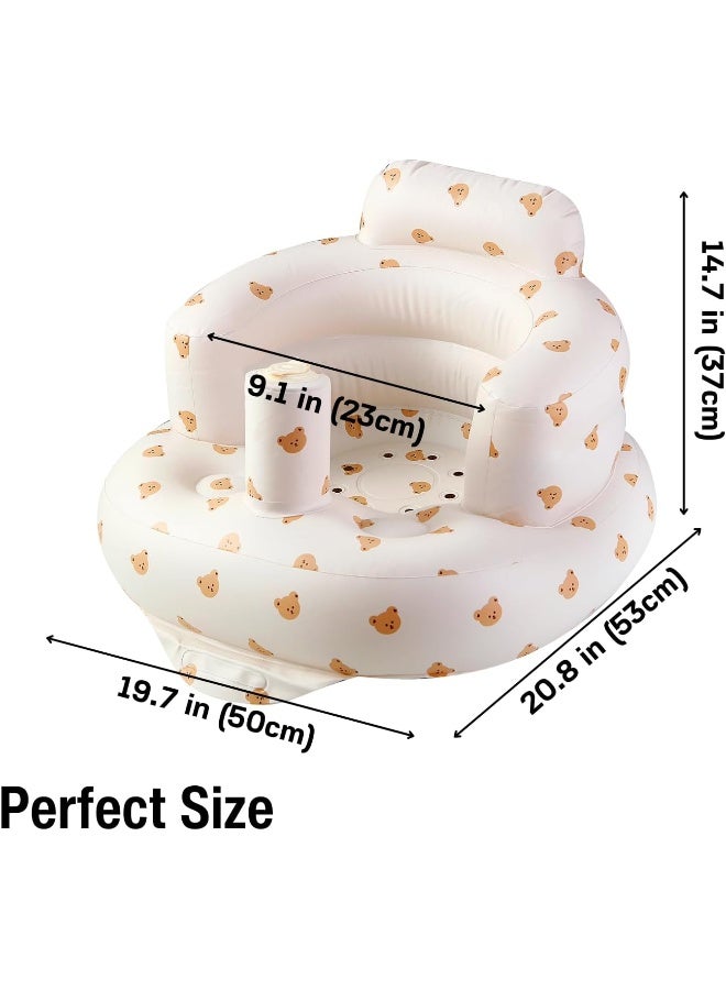 PandaEar 2Pack Baby Inflatable Bathtub & Baby Seat for 3 Months+ - Image 4