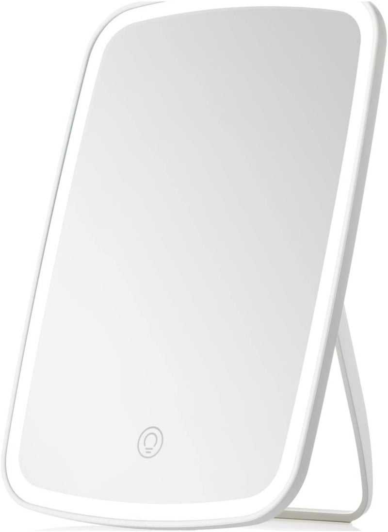 Womdee - Makeup Mirror Portable USB Rechargeable LED Touch Screen Vanity Mirror Foldable Travel Make up Mirror - Image 1