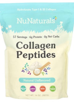 NuNaturals Collagen Peptides Unflavored  14 oz (397 g) 