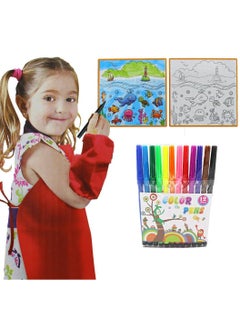Generic Washable Fantastic Color Mat with Markers  - Image 1