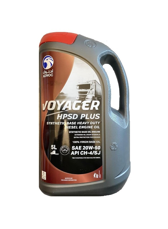 ADNOC Voyager Hpsd Plus 5L Synthetic Base Heavy Duty Diesel Engine Oil - Image 1