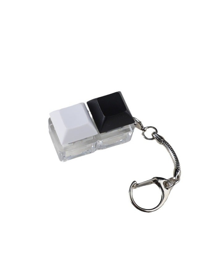 Press Transparent Candy Color 2 Holes 3 Holes 4 Holes Can Be Freely Matched With High Special Black Black Tea Green Axis Keyboard Shaft Experience Device-Color:2-hole Transparent Green Shaft Without Lamp  - Image 1