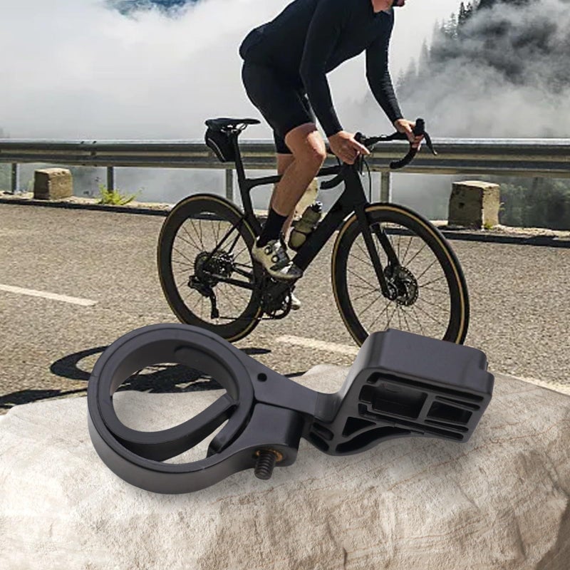 Black Plastic Bicycle Computer Handlebar Mount Bracket Out Front Extension Stand 3 3 x 4 x 8 cm - Image 5