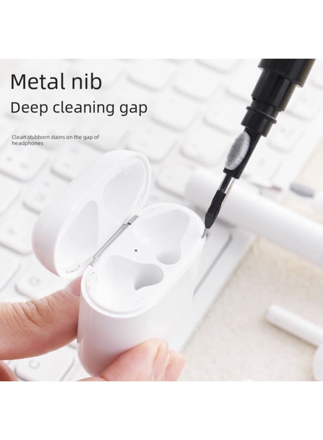 Bluetooth Cleaning Pen Bluetooth Earphone Cleaning Pen Dust Removal Tool Earphone Multifunctional Cleaning Brush-Color:Black Pearlescent Bag  - Image 4