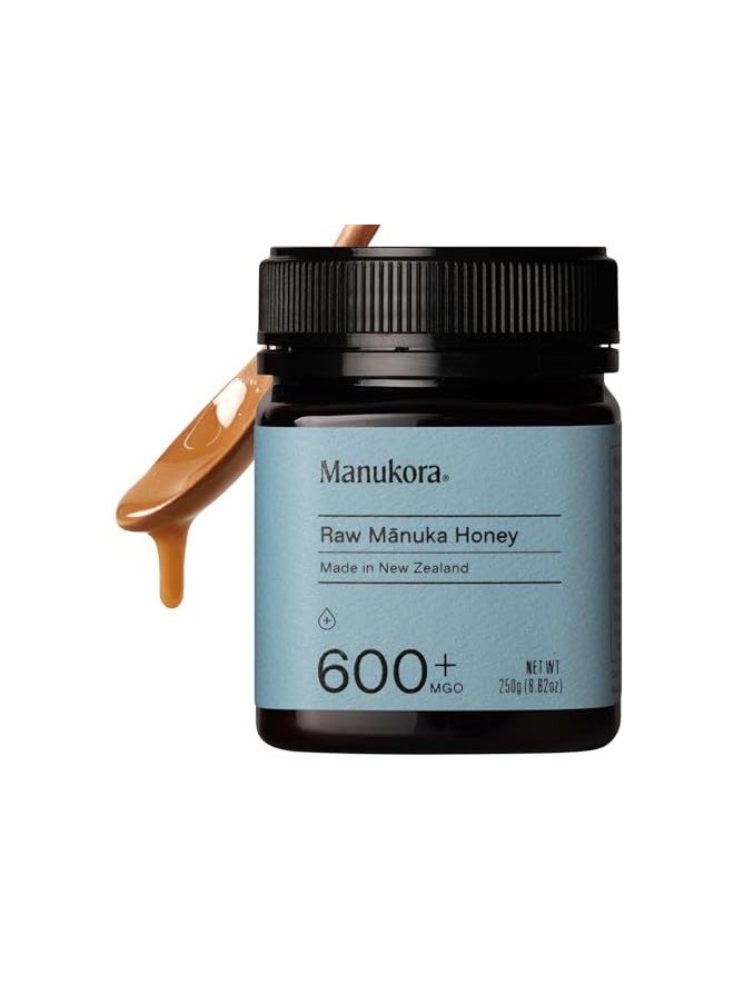 Manukora Manukora Umf 16+/Mgo 600+ Raw Manuka Honey (250G/8.8Oz) Authentic Non-Gmo New Zealand Honey, Umf And Mgo Certified, Traceable From Hive To Hand  - Image 1