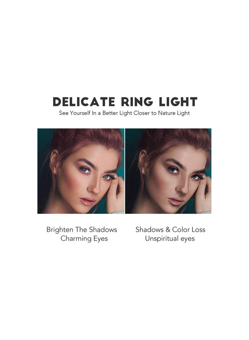 GGOOT LED Selfie Ring Light, Beauty Makeup Light, With Tripod Stand, Selfie Bluetooth Remote, Dimmable, 3 Light Modes, for iPhone/Android Compatible - Image 5