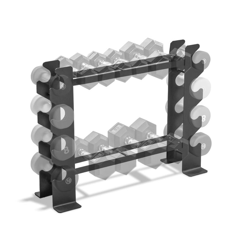 Marcy Compact Dumbbell Rack Free Weight Stand for Home Gym DBR-56 , Black, 20.50 x 8.50 x 27.00 inches - Image 1