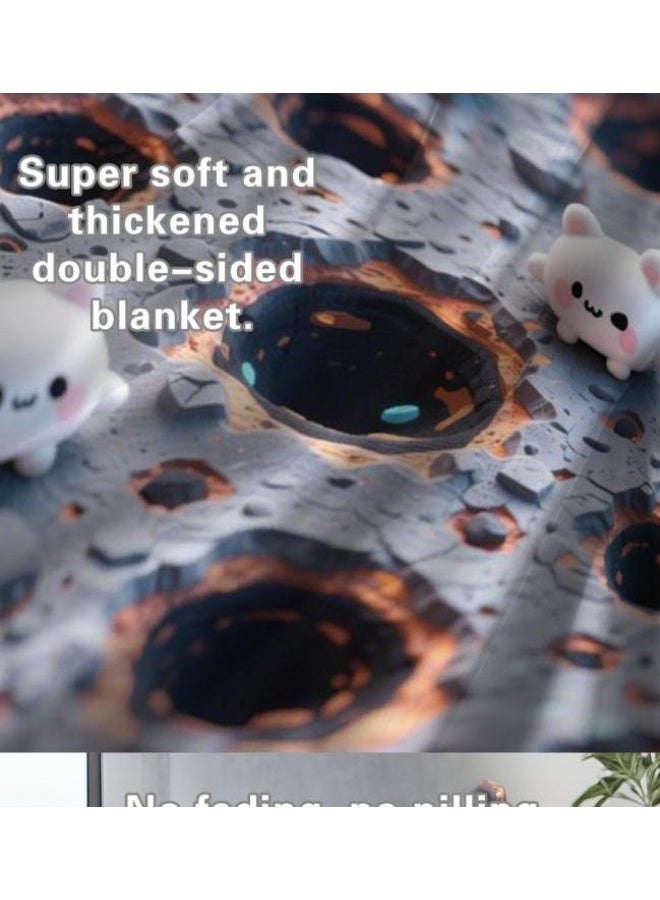 general Flannel thin blanket (warm and comfortable, suitable for sleep, gaming, dust removal and sandproof) 150cm*200cm - 121 - Image 5