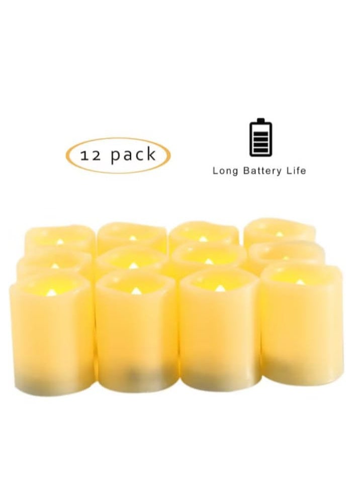 12 pieces - Luxury flameless LED candles, up to 120 hours battery life, batteries included - Image 3