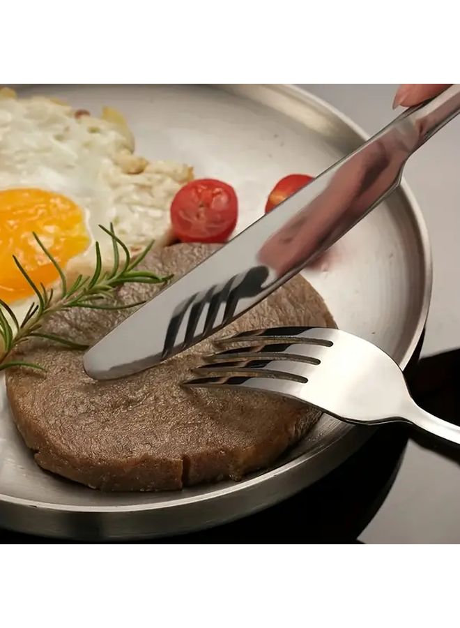 24 Piece Black Stainless Steel Flatware Set for 6 With Gift Box - Image 5