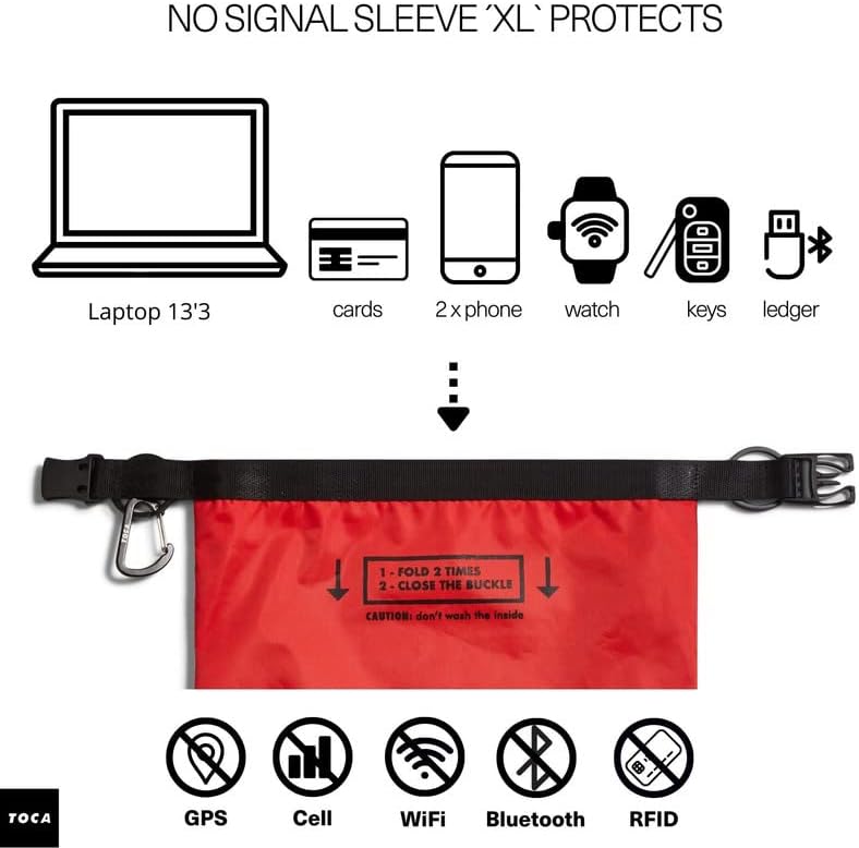 TOCA 13 Laptop Protective Case Faraday Bag Card Blocking Anti-Trace Sleeve Data Blocking Laptop Bag - Image 2