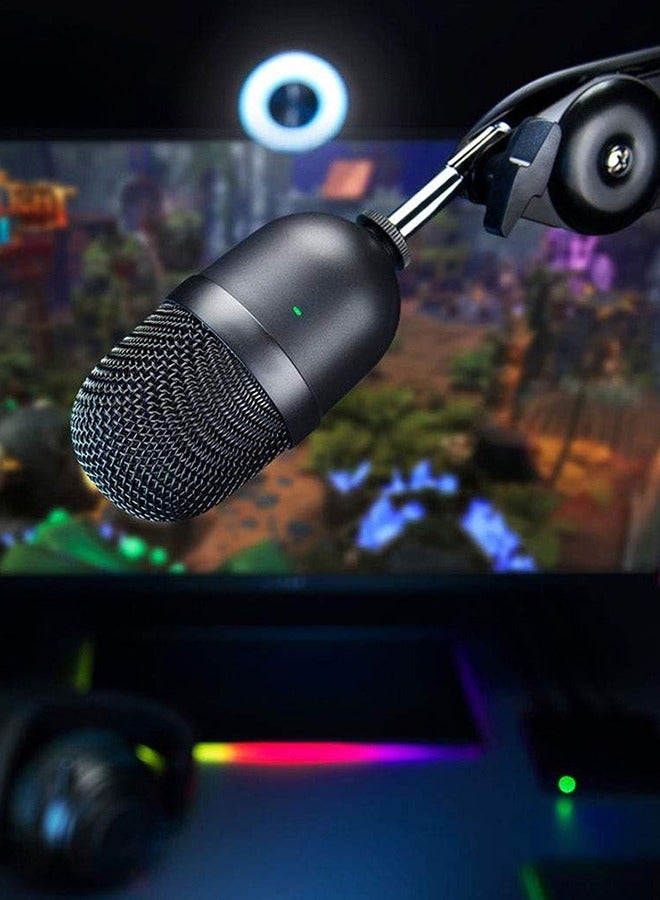 Mini USB Condenser Microphone: for Streaming and Gaming on PC - Professional Recording Quality - Precise Supercardioid Pickup Pattern - Tilting Stand - Shock Resistant - Classic Black  - Image 4