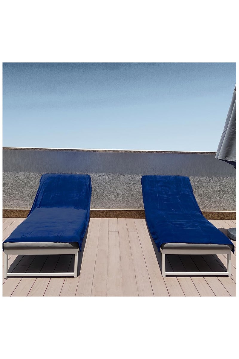 فابينني منشفة شاطئ كبيرة الحجم 100×200 سم من الألياف الدقيقة، منشفة حمام كبيرة جدًا، منشفة حمام سباحة، منشفة يوجا، منشفة سبا، ناعمة، عالية الامتصاص وسريعة الجفاف، أزرق داكن - Image 2