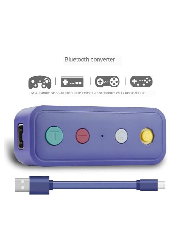 Switch Bluetooth converter Switch to WII NES handheld mini NGC gamepad converter.USB cable wireless Bluetooth adapter, suitable for switching to the game cube/classic version Wii classic - Image 2