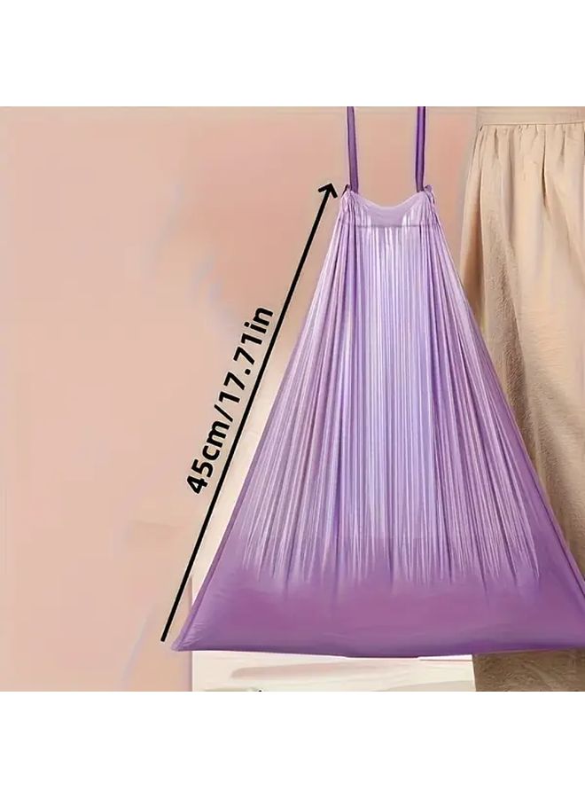 Purple Trash Bags 50 Pack Thick Leak Proof Tear Resistant For Kitchen Bathroom - Image 3
