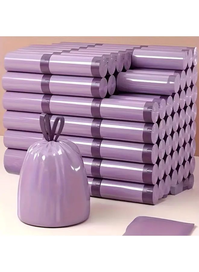 Purple Trash Bags 50 Pack Thick Leak Proof Tear Resistant For Kitchen Bathroom - Image 1