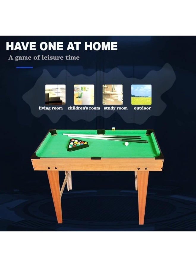 سكاي لاند طقم طاولات بلياردو مقاس ٣١ بوصة | طاولة بلياردو محمولة مع عصاي بلياردو، كرات، طباشير، فرشاة، ومثلث للكبار/الصغار - Image 3