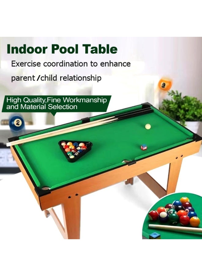 سكاي لاند طقم طاولات بلياردو مقاس ٣١ بوصة | طاولة بلياردو محمولة مع عصاي بلياردو، كرات، طباشير، فرشاة، ومثلث للكبار/الصغار - Image 2