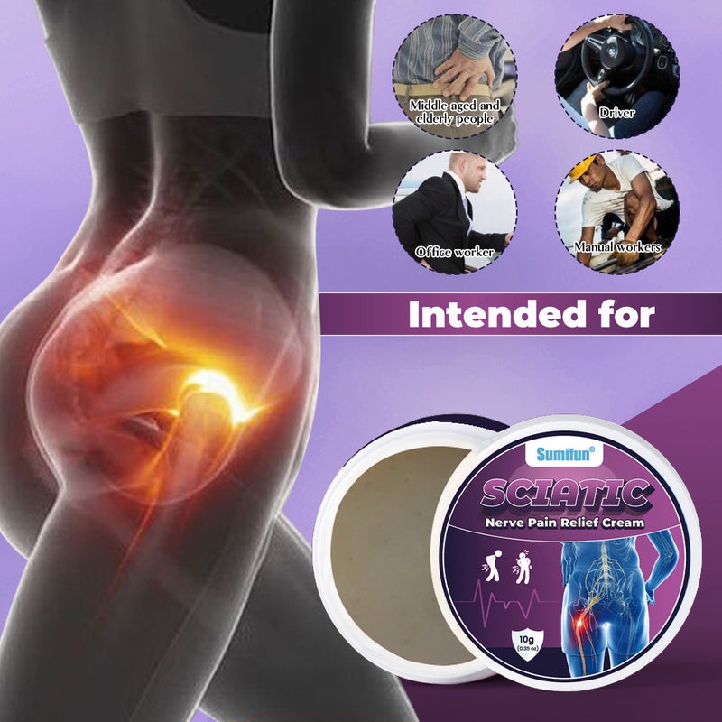 سوميفون كريم لتخفيف آلام العصب الوركي، 3 قطع، 10 جرام، تسكين فعال لآلام العصب الوركي، يهدئ من الانزعاج الناتج عن الجلوس لفترات طويلة - Image 3