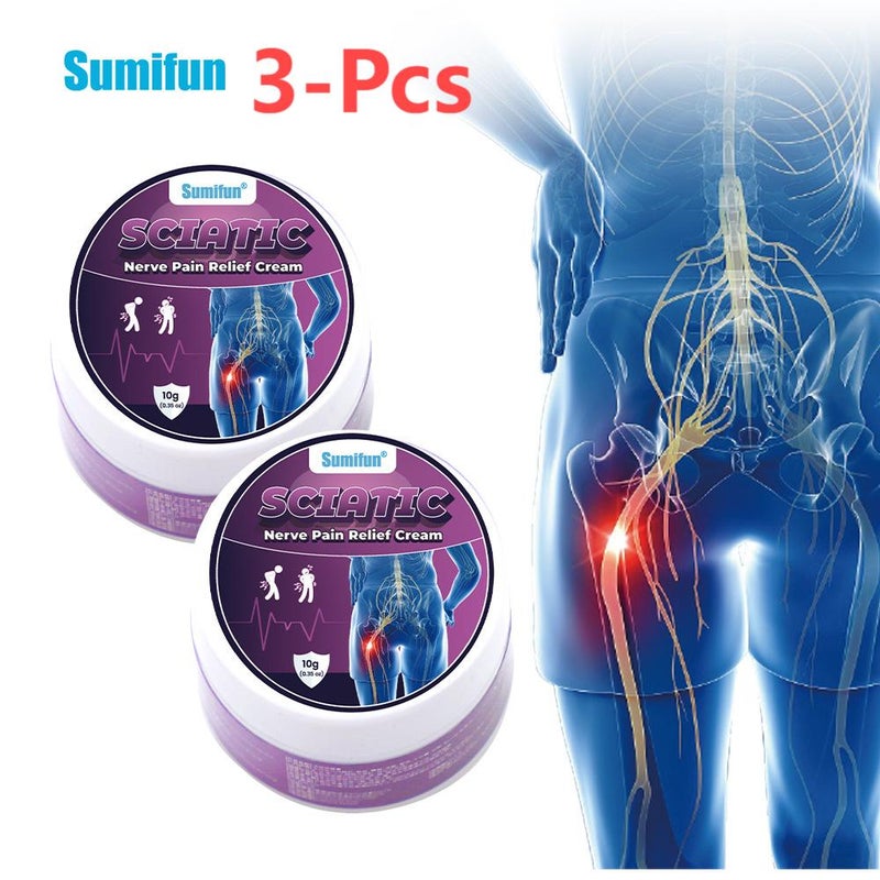 سوميفون كريم لتخفيف آلام العصب الوركي، 3 قطع، 10 جرام، تسكين فعال لآلام العصب الوركي، يهدئ من الانزعاج الناتج عن الجلوس لفترات طويلة - Image 1