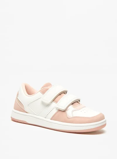 Little Missy Girls Little Missy Colourblock Sneakers with Hook and Loop Closure