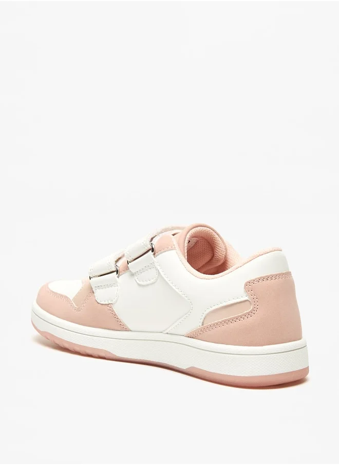 ميسي الصغيرة Girls Little Missy Colourblock Sneakers with Hook and Loop Closure