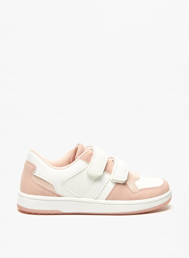 Little Missy Girls Little Missy Colourblock Sneakers with Hook and Loop Closure