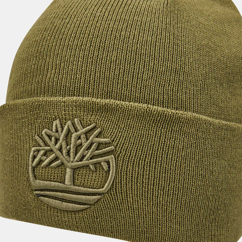 Timberland Men's Tonal 3D Embroidery Beanie