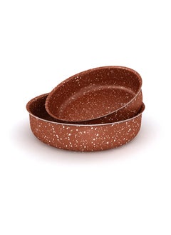 Lapis لابيس طقم صوانى فرن جرانيت نحاسي مقاس 24 - 28 سم  - Image 3